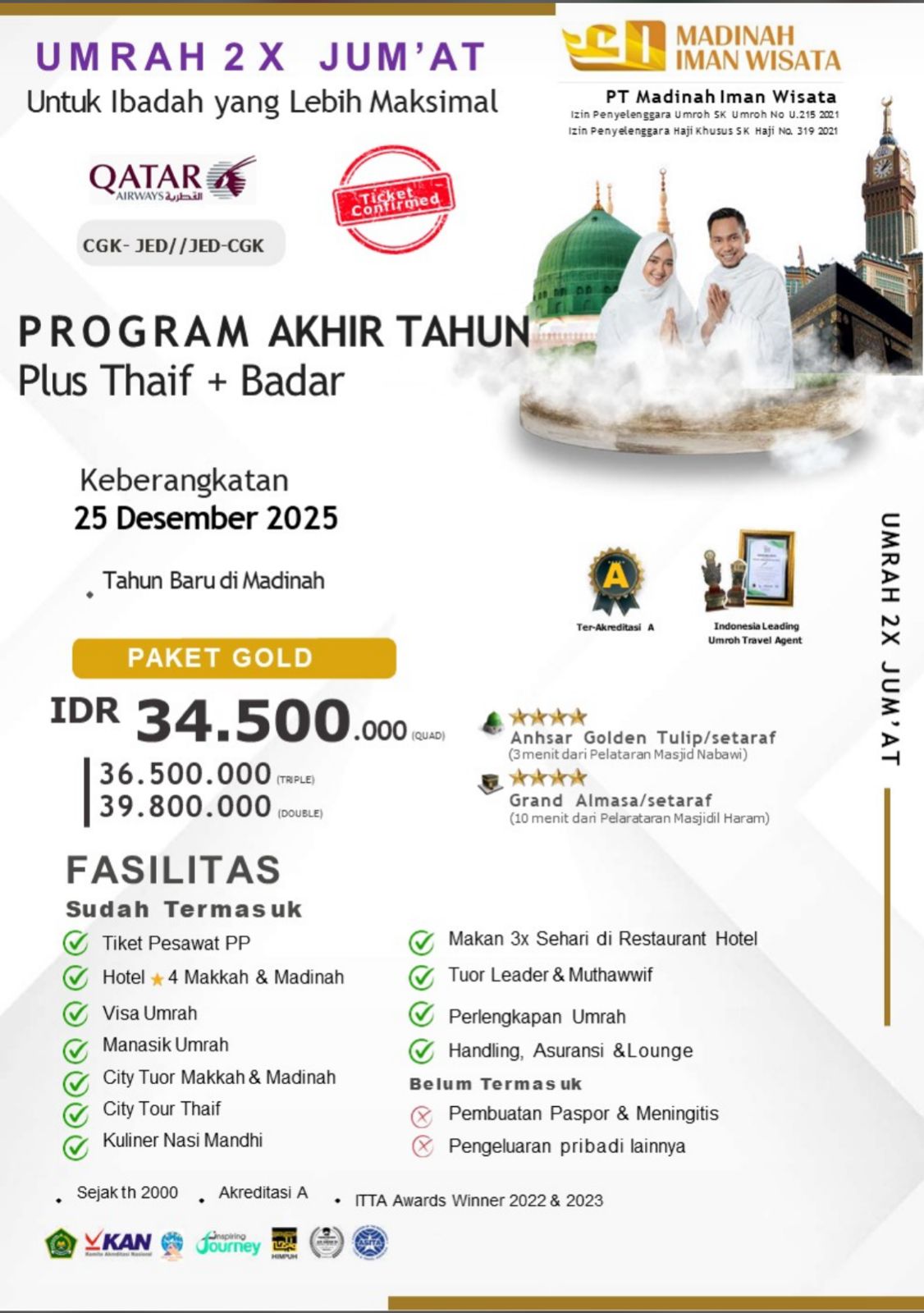 Rumah umroh Bogor PT. MADINAH IMAN WISATA