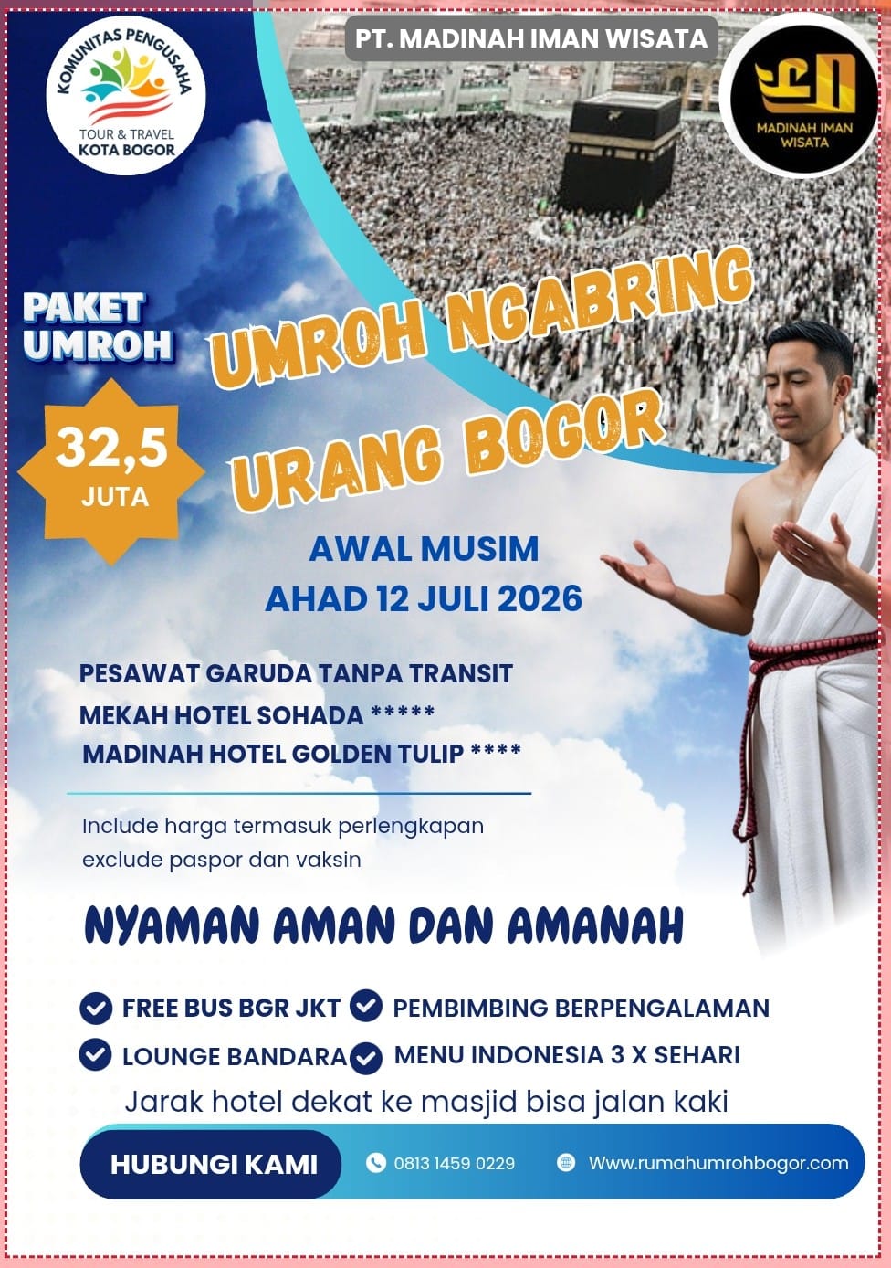 Rumah umroh Bogor PT. MADINAH IMAN WISATA