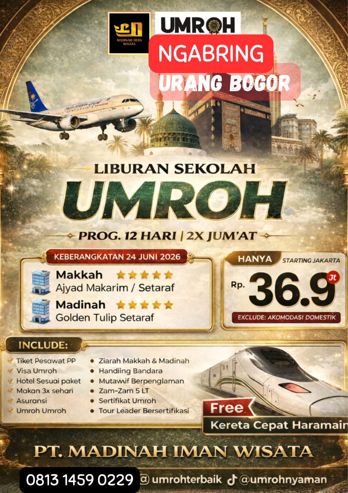 Rumah umroh Bogor PT. MADINAH IMAN WISATA